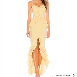 Lovers and friends Melissa gown yellow